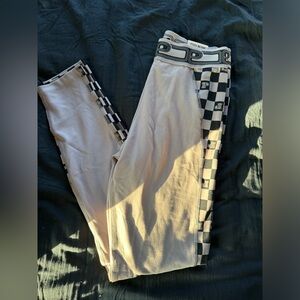 VS pink checkered high waist legging size Medium